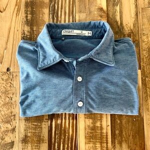 Criquet golf polo color blue size medium